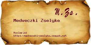 Medveczki Zselyke névjegykártya